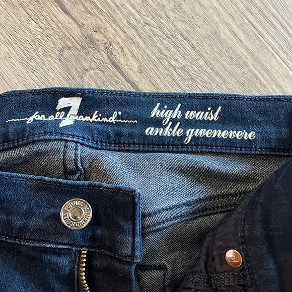 7 for  All Mankind Gwenevere high waisted jeans size 29 - Picture 6 of 12